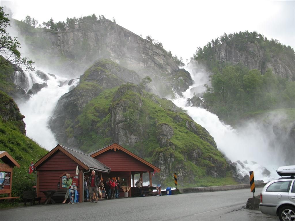 Norsko 2008 - Vodopád Latefossen