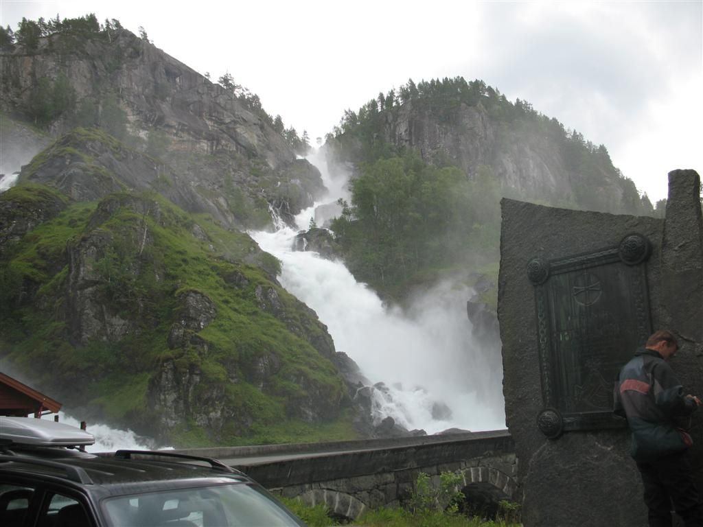 Norsko 2008 - Vodopád Latefossen